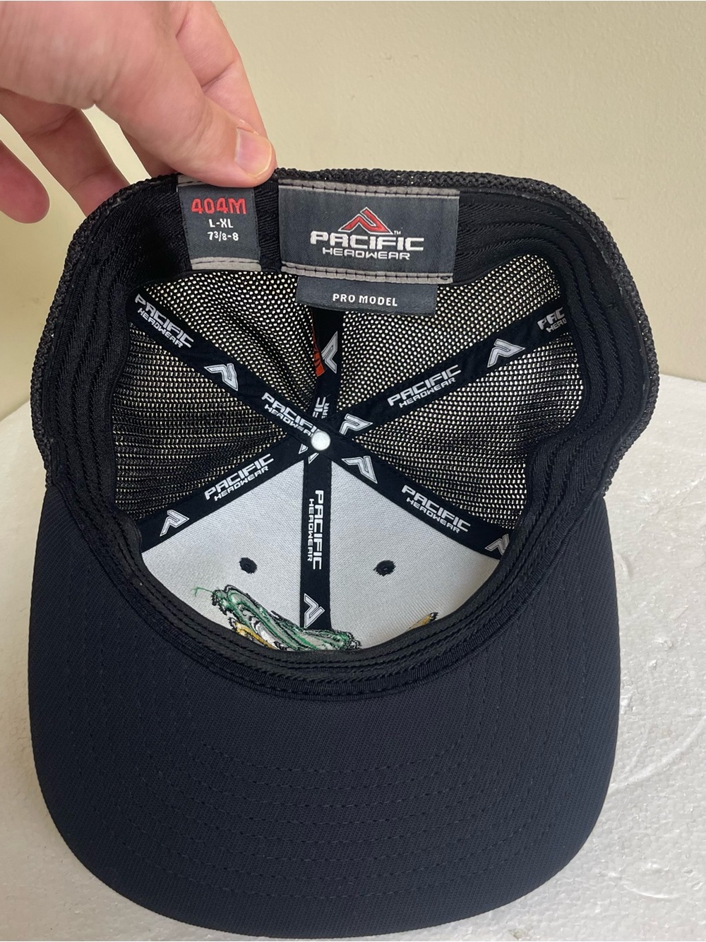 Pacific Headwear Angry Duck Stitched Logo Hat Cap Size L/Xl Black - Picture 4 of 4